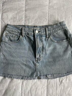 PacSun Light-Wash Blue Denim Jean Mini Skirt - 27